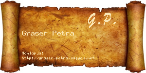 Graser Petra névjegykártya